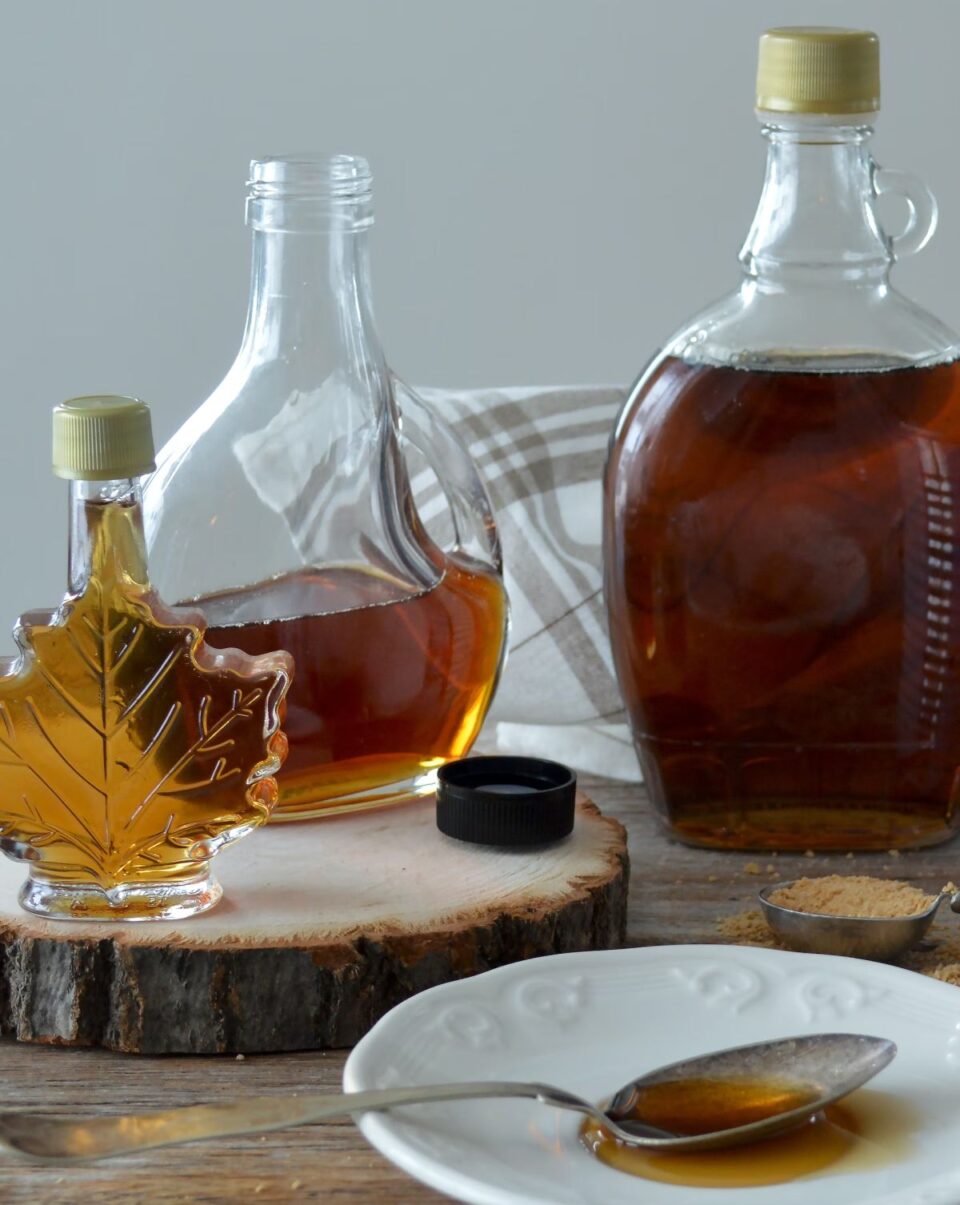 maple syrup bottles
