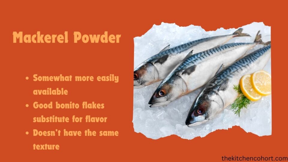 Mackerel Powder as a Bonito Flakes Substitute