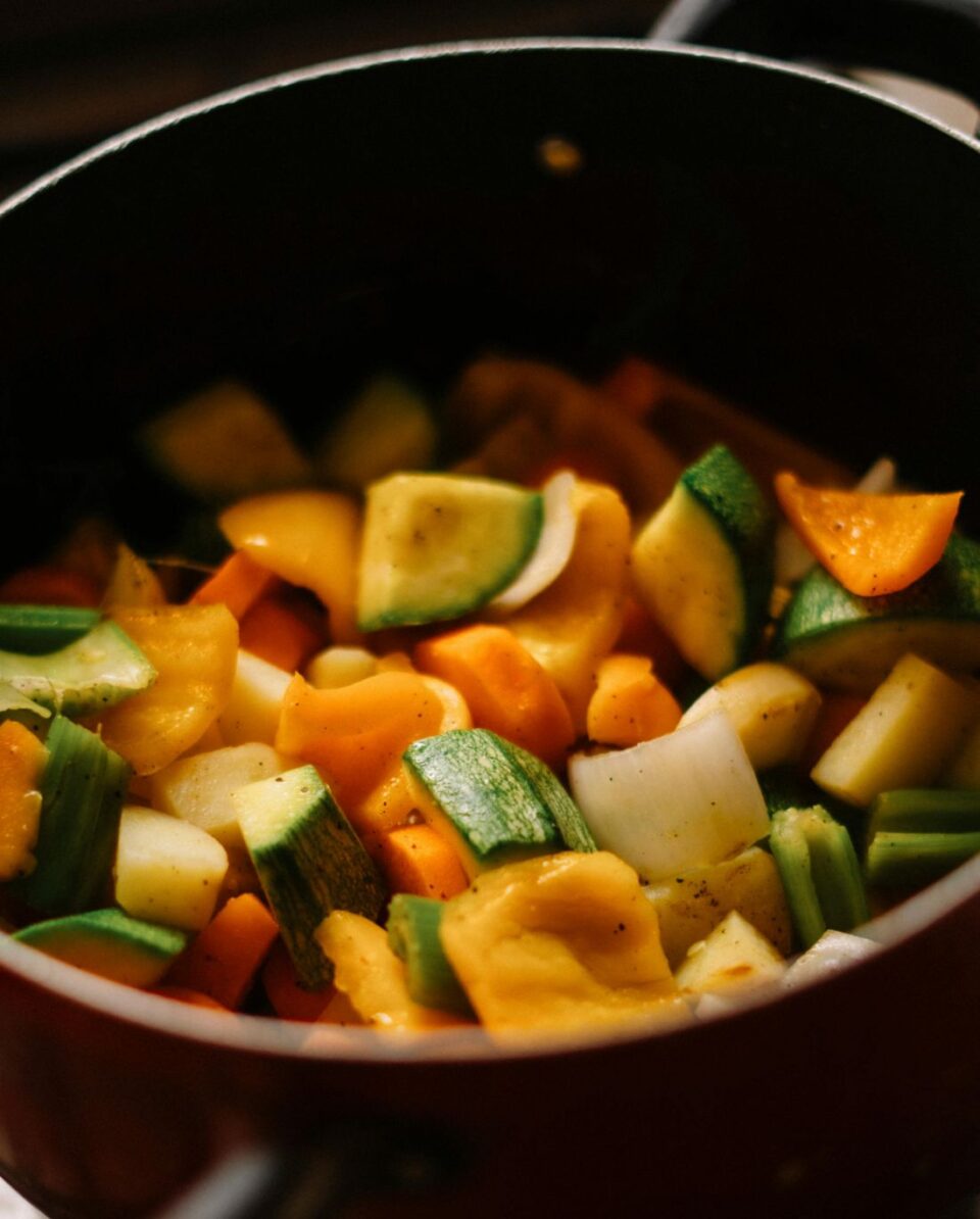 chopped vegetables representation image