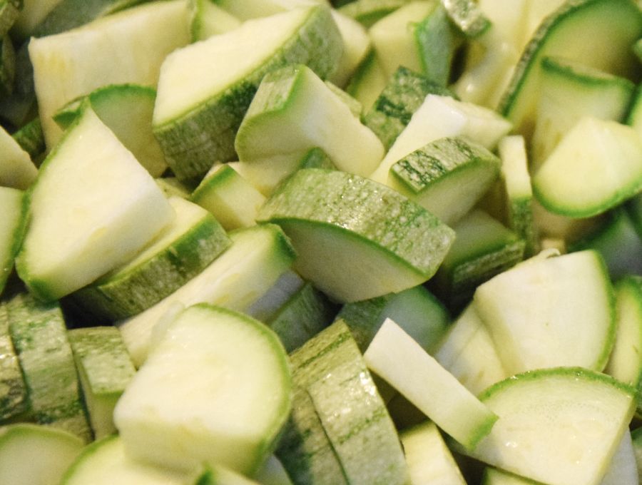 zucchini cubed