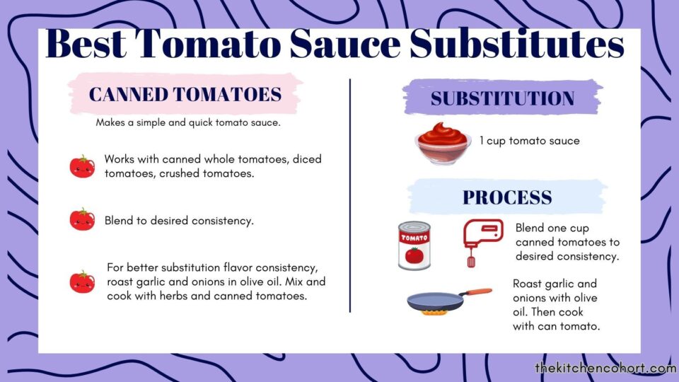 substituting for tomato sauce with canned tomatoes