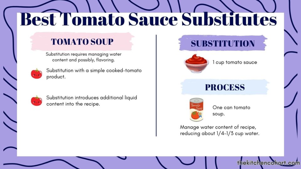 tomato soup can substitute for tomat sauce