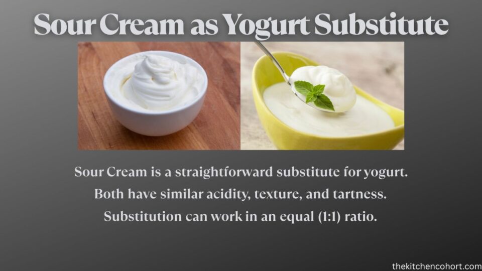 sour cream as yogurt substitute