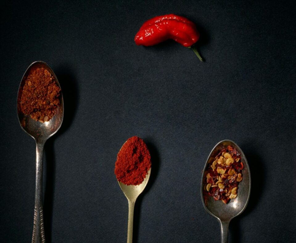 red chili powder and flakes