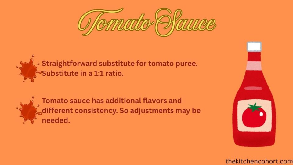 Tomato sauce as tomato puree substitute